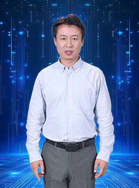 西装男播音站姿