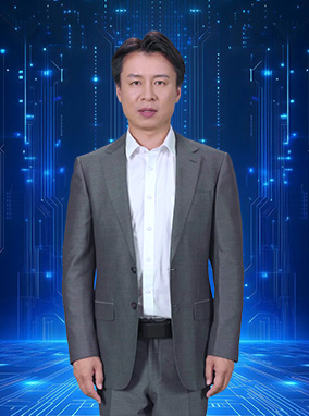 西装男播音站姿二