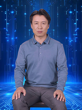 西装男播音站姿二
